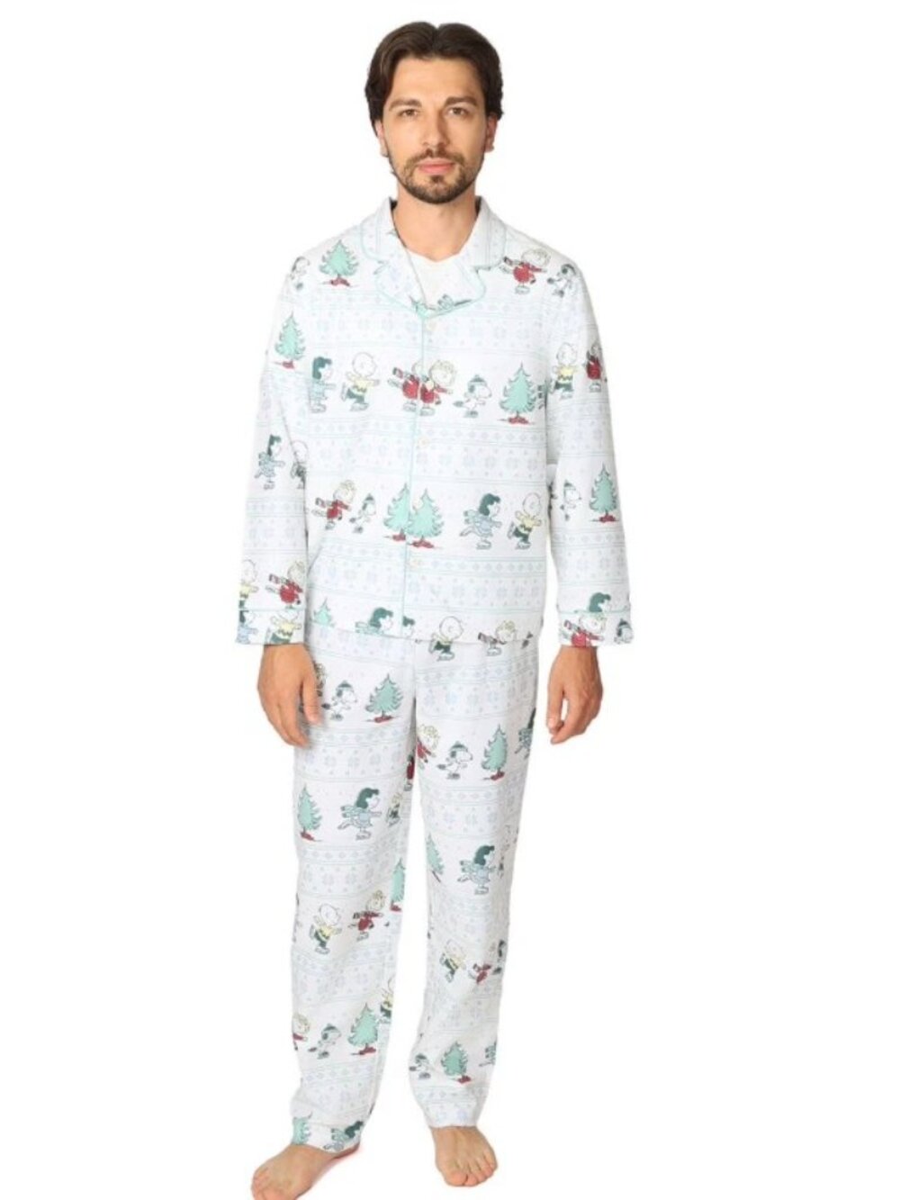 NEW Mens Sz XL Christmas Holiday SNOOPY PEANUTS Comfy 2 Pc Pajama Lounge Set